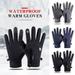 Winter Warm Touchscreen Gloves for Men and Women Touch Screen Fleece Lined Knit Anti-Slip Wool Glove Winter Men Cycling Gloves Zipper Screen Windproof Mountaineering Ski Gloves