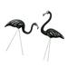 Pack of 2 30 Large black color skull Flamingo Yard Ornament/ Flamingo Lawn Ornaments/ink Flamingo Garden Yard Stakes