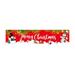 YZHM Merry Christmas Banner Decorations Plaid Banner for Indoor Outdoor Front Door Wall Christmas Decoration 50*300Cm Deals