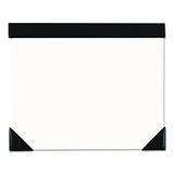 House of Doolittle 45002 Executive Doodle Desk Pad 25-Sheet White Pad Refillable 22 x 17 Black/Silver