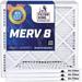 Air | 5-PACK | MERV 8 HVAC Pleated AC Furnace s | Actual Size 15.75 X 15.75 X .75