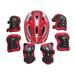 Mubineo 7PCS Toddler Girls Boys Protect Hat Knee Elbow Wrist Pad Sets for Cycling Skate Bike