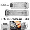 ALLTIMES 6 Hexagon Smoker Tube 304 Stainless Steel Barbecue Wood Pellet Tube for BBQ Extra Smoke Flavor
