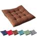 Square Dining Chair Cushion Office Seat Cushions Outdoor Car Soft Stool Cushions Backrest Pillow-Coffee