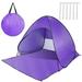 [Pack of 2] Pop Up Beach Tent Sun Shade Shelter Anti-UV Automatic Waterproof Tent Canopy for 2/3 Man w/ Net Window Storage Bag for Outdoor Beach Camping Fishing P