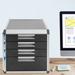 4-Drawer Desktop Storage Cabinet Desktop File Cabinet with Labels Lock Office