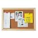 7.8 x11.8 Cork Boards for Walls with Frame 1 Pack Wood Framed Bulletins Board Decorative Hanging Pin Board Cork Boards for Wall Notice Board Memo Board Two-Sides Cork