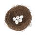 BE-TOOL Artificial Bird Nest with Artificial Egg Handmade Rattan Birdhouses Decoration for Outdoor Wedding Holidays Garden