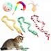 Dsseng Snake Catnip Toys Kitten Supplies Interactive Catnip Toys for Indoor Cats Snakes Cat Toy Gift for Cat Lovers Dental Health Chew Toy - Interactive Cat Toy Ball with Feather