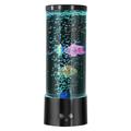 KQJQS Remote Control LED Fish Lava Lamp - Mini Bubble Lamp with Multi-Color Changing Aquarium Light Perfect Aquarium Decorative Lamp