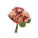 WOXINDA Peonies Artificial Flower Peony Bouquet Wedding Bouquet Flower Peony Silk Flower Hand Tied Bouquet Pink