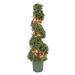 44 Pre-Lit Artificial Boxwood Spiral Topiary