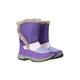 Caribou Kids Faux Fur Trim Adaptive Snow Boots - Purple