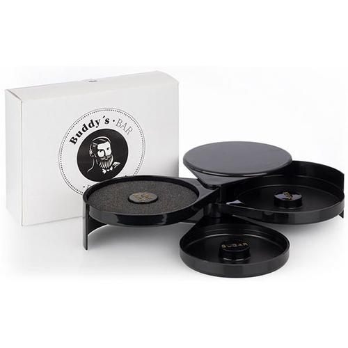 Cocktail-Set BUDDY’S Cocktail-Sets Gr. H/T: 7 cm x 20 cm, schwarz Baraccessoires Weinaccessoires Glasumrander, inkl. Schwamm