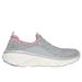 Skechers Women's Relaxed Fit: D'Lux Walker 2.0 - Bold State Slip-On Shoes | Size 5.0 | Gray/Pink | Textile/Synthetic | Vegan | Machine Washable