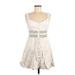 All in Favor Casual Dress: Ivory Dresses - Women's Size Medium