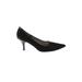 Tahari Heels: Pumps Stilleto Minimalist Black Solid Shoes - Women's Size 8 - Pointed Toe