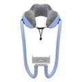 SPYMINNPOO Neck Pillow, Portable Phone Holder U Shaped Pillow with Phone Bracket for Travel Office (Light Blue)