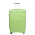 Ultra Strong Expandable Wheeled Luggage Urban 8 Wheel 360 Spinner Travel Suitcases Chicago (Lime Green, Medium | 66x45x26/5cm/ 3.50KG, 67+13L)