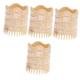 FOMIYES 4pcs Massage Comb Mustache Comb Hair Comb Cleaning Brush Boxwood Comb Shower Hair Scrubber Scrubber Brush Facial Tool Hair Brush Scraper Man Grow Hair Horn Consumption