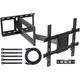 BONTEC TV Wall Bracket with Extra Long Articulated Arm for 32-70 inch up to 60 kg, Universal Long Reach Arm TV Wall Mount with Tilt, Swivel, Rotate, Full Motion TV Wall Mount, Max VESA 400x400mm