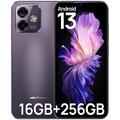 Ulefone Note 16 Pro Mobile Phones Android 13, 16GB+256GB/256GB SD 50MP+8MP Camera Octa Core 6.52” HD+ 4400mAh 4G Dual Sim Smartphone SIM Free Unlocked Fingerprint Face ID GPS OTG, UK Version-Purple