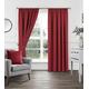 The Mill Shop Plain Curtains Blackout Curtains Pencil Pleat Curtains in Pair, Red, 90" width x 72" drop (229x183cm)