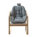 ZYBCQL Semi-enclosed Bunny Ears Seat Cushions With Ties,Cute Cartoon Crystal Velvet Chair Cushion Floor Pillow For Office Chair-Grey 52x52cm(20.5x20.5in)