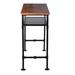 17 Stories Marlean Rectangular 47.24" L x 19.69" W Wood/Metal in Black | 41.34 H x 47.24 W x 19.69 D in | Wayfair BDB18CE372AA4FA5B770FF442780F9B9