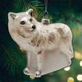 The Holiday Aisle® Arctic Winter Wolf Christmas Ornament Glass in White | 3.8 H x 4.2 W x 3.8 D in | Wayfair E8AF17FCDA7C41F2B40823B5D55321EC