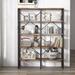 17 Stories Maiha Bookcase in Black/Brown/Yellow | 59.6 H x 47.24 W x 11.8 D in | Wayfair 7787FCE32A2C430182BE298E232E7CDE