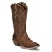 Justin Boots Rein 12" Square Toe - Womens 6 Brown Boot B