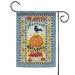 Pumpkin and Fruits "Harvest Welcome" Outdoor Garden Flag 18" x 12.5"