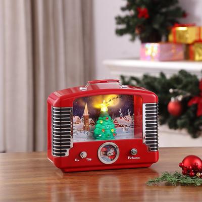 12" Nostalgic Tree Radio - Red