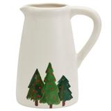 Tabletops Gallery 3.3 quart Stoneware Christmas Tree Pitcher