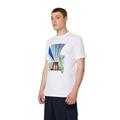 Armani Exchange Herren Regular Fit Brooklyn Bridge Graphic Tee T-Shirt, Weiß, M EU