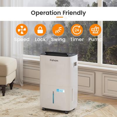 Energy Efficient Dehumidifier for Rooms up to 6950 Sq. Ft