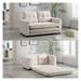 Velvet Convertible Pull Out Couch Bed Fold Sleeper Sofa Livingroom Loveseat Sofa with Side Storage Bags for Livingroom