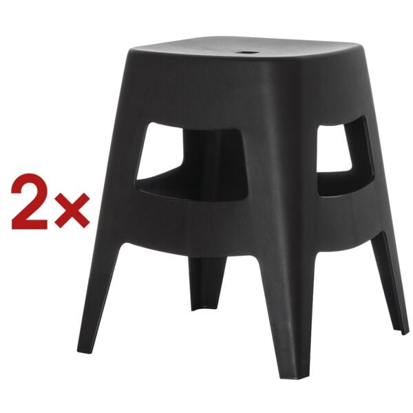 meet 2er-Set Hocker »Bellini« 46 cm schwarz