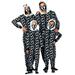 Huakaishijie Matching Family Costumes Halloween Ghost Jumpsuit Hoodie Onesies for Adult Kids