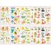 Temporary Tattoos For Kids 10sheets 150 Styles Mixed Styles Luminous Tattoos With Tiger/Lion/Dinosaur For Boys And Girls Glow Party Supplies Gifts For Children