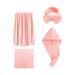 Gift Sets Matoen Coral Velvet Bath Four-piece Towels Set - 1 Bath Towel(21.7 x55 ) 1 Face Towel(12.6 x28.6 ) 1 Dry Hair Cap(9.8 x25.6 ) 1 Headband(7.3 x2.6 ) Soft and Absorbent Pink