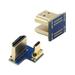 FVH 2pcs/set HDMI to Micro HDMI Type A to Type-D Male Connector Socket for Raspberry PI 3B/3B+/4B Opposite U Shape Back Angled