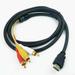 5ft HDTV HDMI to RCA Audio AV Adapter 3-RCA DVD HDMI Video Cable