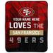 Pegasus San Francisco 49ers 50" x 60" City Skyline Personalized Fleece Blanket