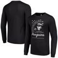 Men's Starter Black Pittsburgh Penguins Arch City Theme Graphic Long Sleeve T-Shirt