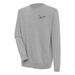 Men's Antigua Heather Gray Philadelphia Eagles Throwback Logo Victory Pullover Sweatshirt