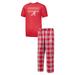 Men's Profile Crimson/Gray Alabama Crimson Tide Big & Tall 2-Pack T-Shirt Flannel Pants Set