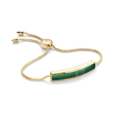 Baja Green Onyx Bracelet, Gold Vermeil on Silver