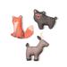 Forest Friends Canvas Dog Toy Set, Small, Pack of 3, Assorted